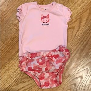 Girls’ Carhartt Pig Onesie and Camo Bottom Set
